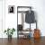 Rustic coat rack with shoe storage, 80 x 32 x 178.5 cm, Vasagle by Songmics, in a hallway