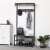 Rustic coat rack with shoe storage, 80 x 32 x 178.5 cm, Vasagle by Songmics, in a hallway