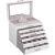 Elegáns Fehér 6 Szintes Ékszerdoboz - 30,5x31,5x21,5 cm 34616835