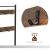 VASAGLE Rustic Hall Tree Hook Detail, Coat Rack Hook Weight Capacity