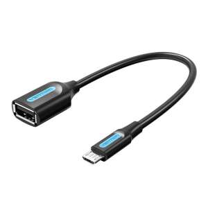Vention CCUBB Micro-USB 2.0 to USB-A OTG adapter, 0.15m, black - USB Cable