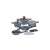 Berlinger Haus Forest Line 13 piece cookware set, grey marble coating, wooden handles