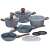 Berlinger Haus Forest Line 13 piece cookware set, grey marble coating, wooden handles