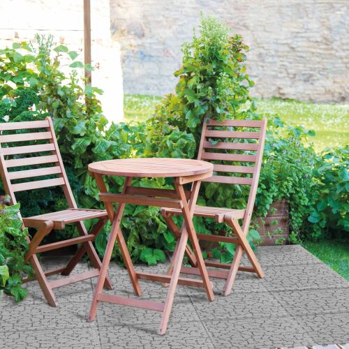 Garden of Eden kőmintás kerti járólap, teraszburkolat, műanyag, szürke színű, 29x29 cm, 4db/csomag,-11533 128368685