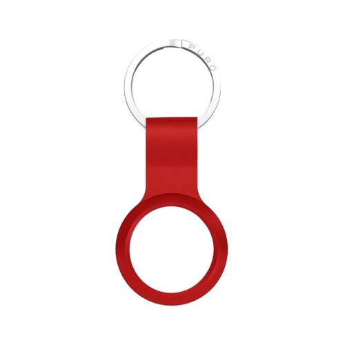 PURO ICON telefontok - Silicone keychain Apple AirTag (red)