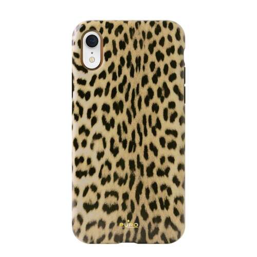 PURO Glam Leopard tok iPhone XR-hez, leopárd mintás telefontok