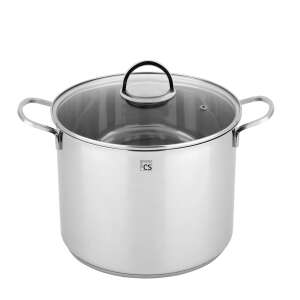 Oală din oțel inoxidabil Carl Schmidt Sohn KOCH SYSTEME TRIER cu capac din sticlă, diametru 24 cm, 10,5 L - Oale