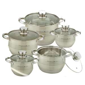 Berghome Line Rozsdamentes 10 részes edény készlet, szett