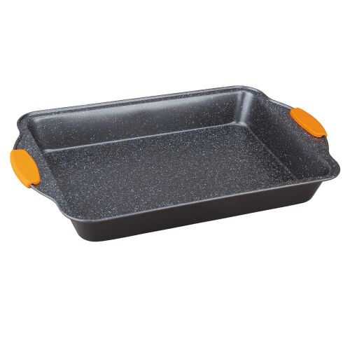 Berlinger Haus Granit Diamond Line mély hosszú tepsi márvány bevonatos 40,5 x 25,5 x 6 cm.