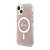 Husă de telefon Guess 4G MagSafe pentru iPhone 14 roz