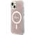 Husă de telefon Guess 4G MagSafe pentru iPhone 14 roz