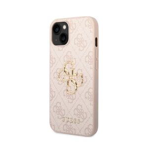 Guess GUHCP15S4GMGPI iPhone 15 / 14 / 13 6.1" różowy/pink hardcase 4G Big Metal Logo