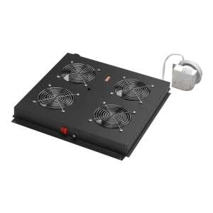 Digitus DN-19 FAN-4-B-N moduł chłodzący do szafy rack z 4 wentylatorami i zasilaczem - Wentylator do PC