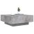 vidaXL Beton Szürke Dohányzóasztal 80x80x31 cm dekorációval