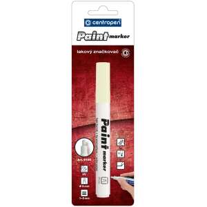 Centropen Paintmarker fehér 1-5mm, lakkmarker nem porózus felületekre - Lakkmarker