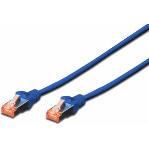 DIGITUS CAT 6 S/FTP Patchkabel, 10 Stück, 0,25m, blau (DK-1644-0025-B-10) 134013493 - UTP kábel