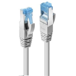 Close-up of Lindy 47130 Cat6a S/FTP Network Cable Connectors - Cable
