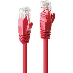 LINDY Patchkabel Cat6 U/UTP rot 0.50m 90284064 - Lindy UTP-Kabel