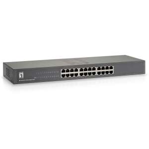 LevelOne GSW-2457 hálózati kapcsoló Beállítást nem igénylő (unmanaged) Gigabit Ethernet (10/100/1000) Fekete (GSW-2457) 90285153 