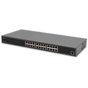 DIGITUS 24 Port L2 Managed Gigabit Ethernet PoE Switch, DN-95359 - Digitus
