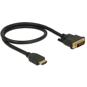 Delock 0.5m HDMI to DVI cable for monitor connection - HDMI Cable