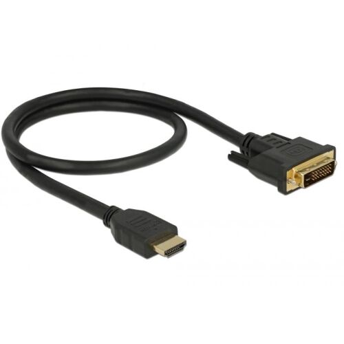 Delock 0.5m HDMI to DVI cable for monitor connection