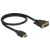 Durable Delock HDMI to DVI cable for high-quality video
