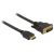 Short Delock HDMI to DVI cable for clear display