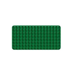BiOBUDDi zöld alaplap építőkockákhoz, kompatibilis LEGO DUPLO-val, 8x16 bütyök - Műanyag építőjáték