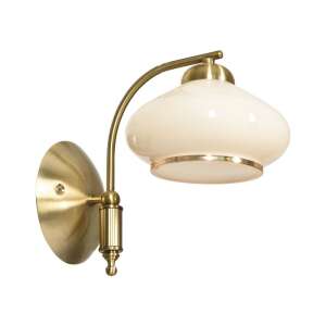 ActiveJet AJE-RITA fali lámpa, antik stílus, réz színű, fehér üveg árnyékoló - Fali lámpa