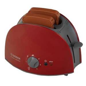 Red Bosch toy toaster for kids, pretend play kitchen appliance - Toy kitchen tool