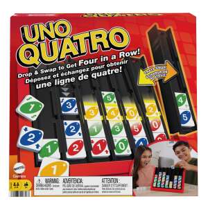Gra Mattel UNO Quatro, nowa wersja klasycznej gry Connect Four z kartami UNO - Mattel