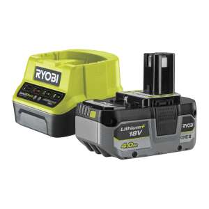Ryobi ONE+ 18V 4.0Ah Lithium+ Battery and Charger - Ryobi