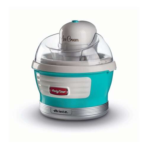 Ariete 643/01 Party Time Ice Cream Maker, turquoise and white