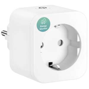 Meross MSS305-EU Smart Plug with Energy Monitor, white, EU plug - Socket & Outlet