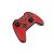 Angled view of Natec Genesis Mangan 400 Red Wireless Gamepad