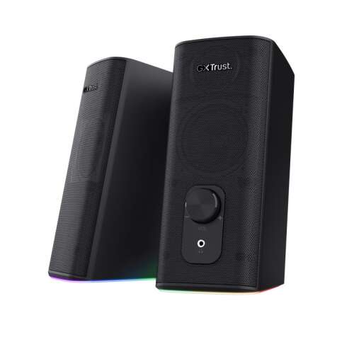 Počítačové reproduktory Trust GXT612 Cetic 2.0 s RGB podsvietením, čierne