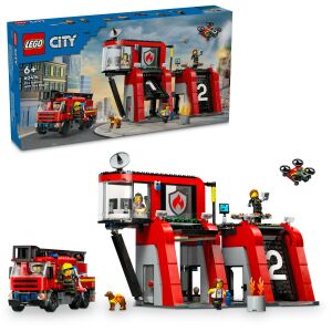 LEGO® City: Feuerwehrstation und Feuerwehr-LKW 60414 141969904 - Autos & Fahrzeige