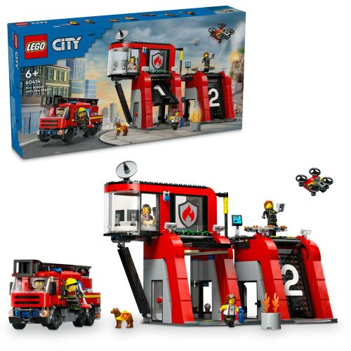 LEGO® City Tűzoltóállomás és tűzoltóautó 60414