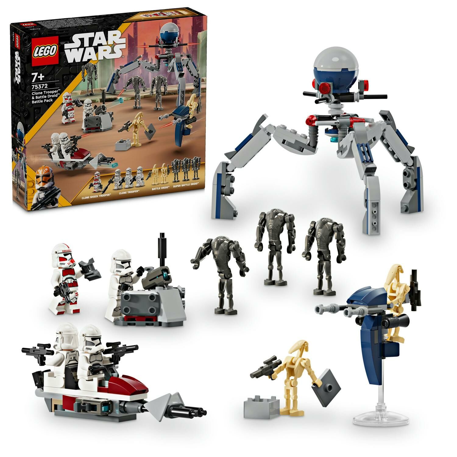E-shop LEGO® Star Wars™ Bojový balíček Klonového vojaka a Bojového droida 75372
