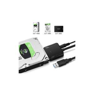 USB 3.0 - 2.5/3.5 hüvelykes SATA merevlemez adapter, HDD/SSD átalakító, számítógéphez és laptophoz - IDE & SATA átalakító