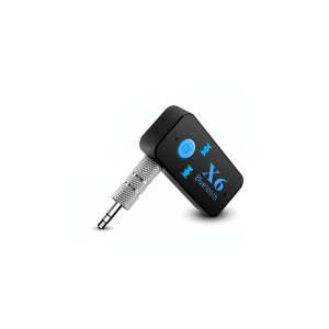 Fekete Bluetooth 4.2 audio adapter 3.5mm jackkel, X6 modell - Bluetooth adapter
