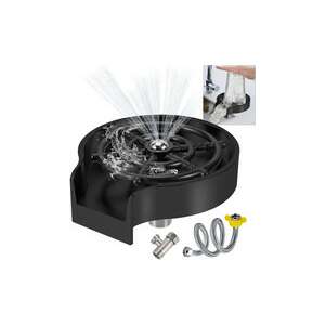 Glass Rinser, Quick Wash Set Under Water Jet, Rinse with 5 Spray Holes