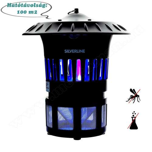 Silverline IN25238 elektromos rovarcsapda, szúnyogcsapda, 100m2 hatótávolság, kártevőirtás, vegyszermentes