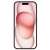 Apple iPhone 15 5G 256GB 6GB RAM Dual SIM smartfon w kolorze różowym, widok z przodu