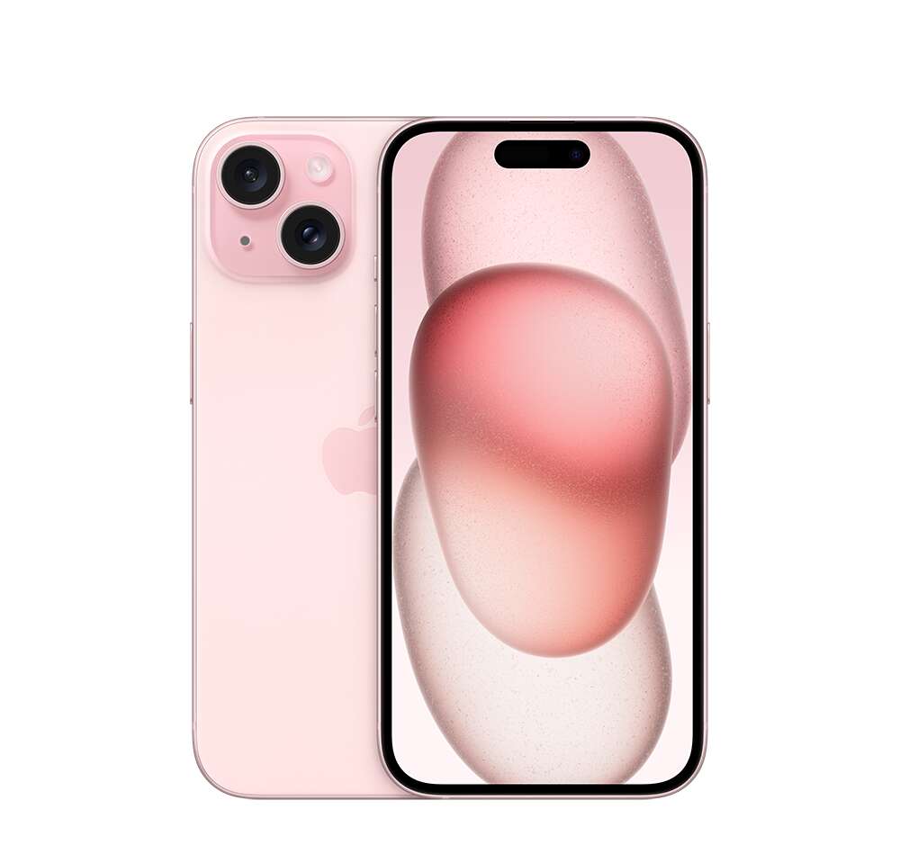 Apple iphone 15 5g 256gb 6gb ram dual sim mobiltelefon, rózsaszín