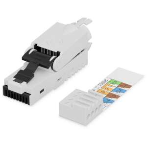 DIGITUS RJ45-Stecker Cat6a für Feldanwendungen ungeschirmt, weiß, DN-93633 - Netzwerkkabel