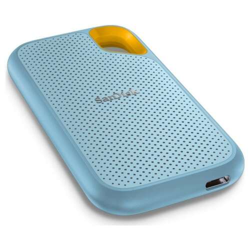 SanDisk Extreme Portable SSD 2TB, unitate SSD externă albastră, vizualizare înclinată