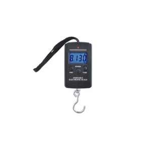 Hordozható elektronikus mérleg akasztóval, 40 kg-os kapacitással, poggyászhoz, horgászathoz és egyéb felhasználásokhoz - Halmérlegelő eszköz