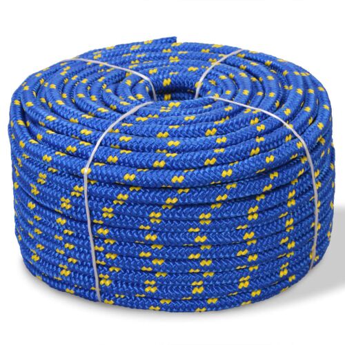 vidaXL Polipropilén Hajókötél - 16 mm - 50 m - Kék